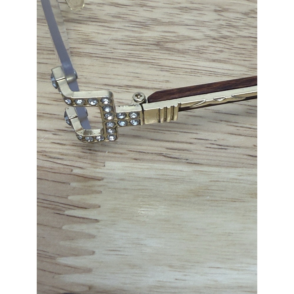 JIM HALO Ayla Eyeglasses Frames Unisex CZ and Gold Frames‎ Classy - Picture 9 of 11